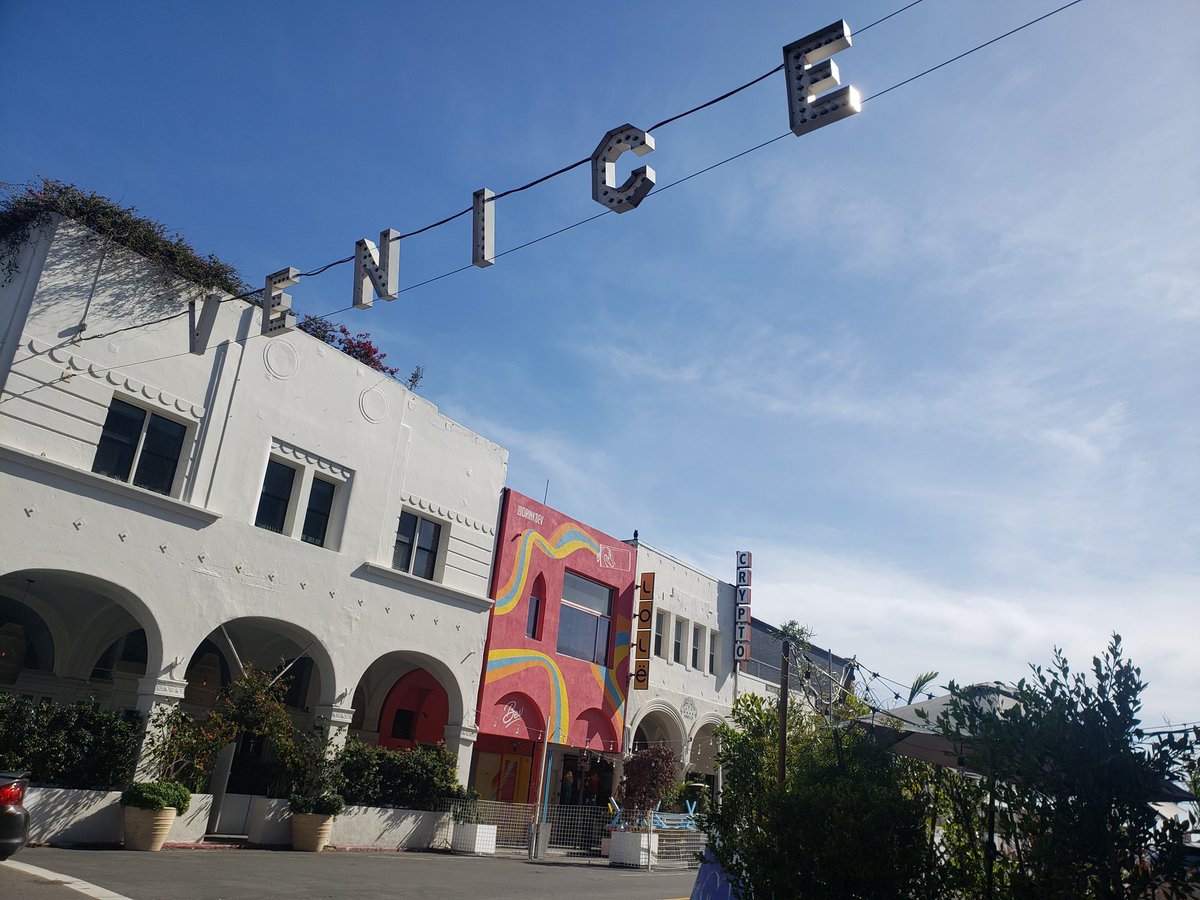 Venice Beach , Los Angeles was the first stop today.  So nice to be hitting the airways again. #LA #traveladdict #escapee