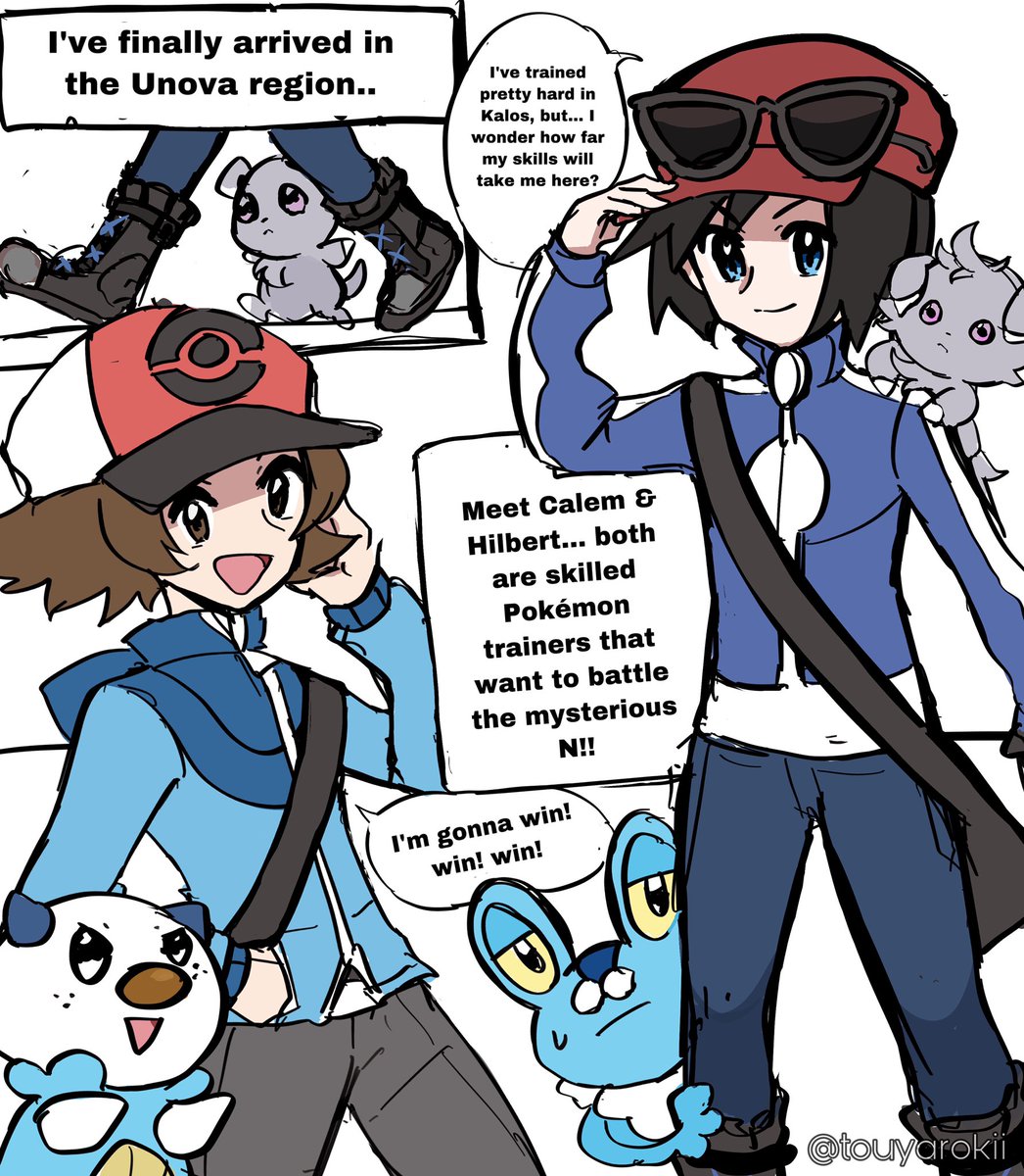 I've always wanted to make Pokémon comics with the trainers so… here's a wip: 