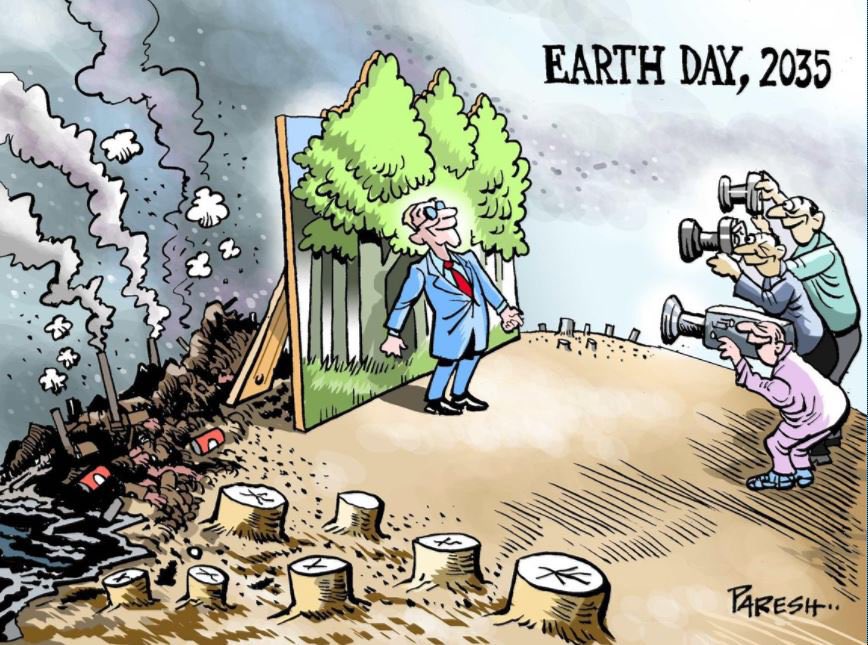Every capitalist politician on #EarthDay.