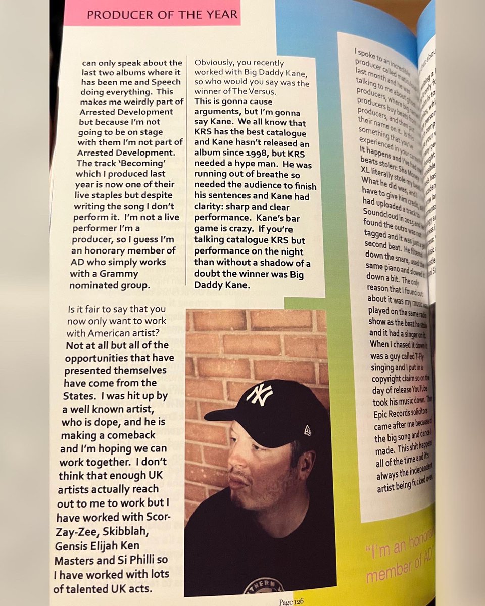 Configa's tweet photo. So a super important #figafriday #9 today!! I can finally announce that I won PRODUCER OF THE YEAR (2021) in the beyond DOPE #BBoyDocument
Literally one of the last remaining hip-hop print magazines left, and certainly the last one with respect and credibility. https://t.co/Ooe5BArWrb