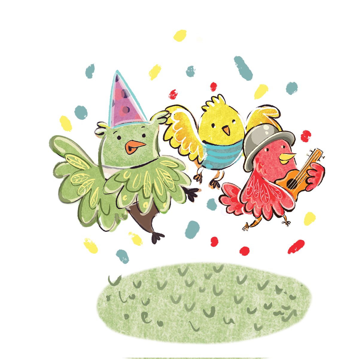 vanessaballeza's tweet photo. Es viernes y estamos de parranda. Etiqueta ese amigo que siempre anda cantando.
Saludos desde el mundo de @lismarmarcano y sus bellas historias.
#ilustración #vanessaballezaart #kidlitart #lookingforagent #illustrationartists #ChildrensBooks https://t.co/jbfOuvqRVg