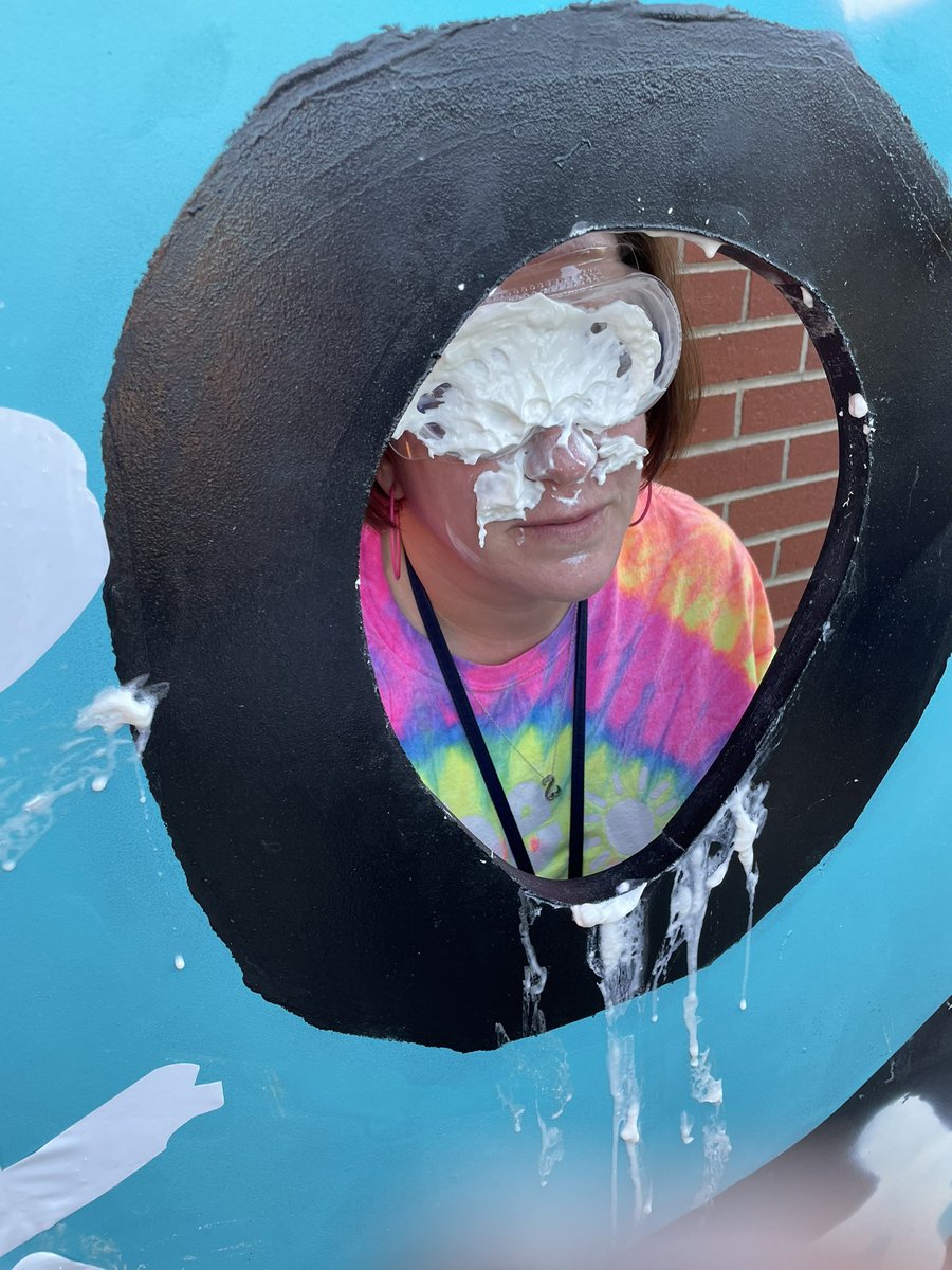 tchill_lead's tweet photo. Mrs Reeves, Mrs. Hill, and Mrs. Houston all took several pies to the face at Spring Festival! @SedgeGardenES @sedgegardenpta_ @mbhouston05 @atreeves https://t.co/Um9x2hnZb5