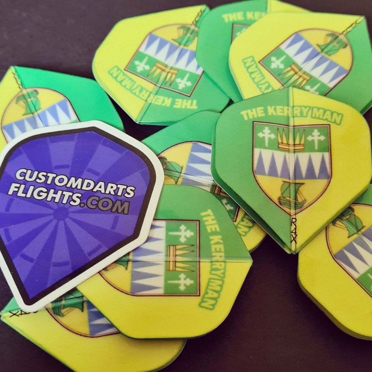 DartsFlights's tweet photo. Some newly printed Custom Darts Flights. Made right here in Northern Ireland #customdartflights #customdartsflights #personaliseddartsflights #dartsflights #darts #dartsflights https://t.co/kqdLCcHLH7 https://t.co/aiN6oKbBb1