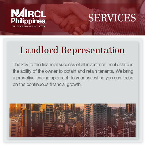 NAI_RCL_PH's tweet photo. Landlord Representation
The key to the financial success of all investment real estate is the ability of the owner to obtain and retain tenants.
https://t.co/v4QFiVP6sm https://t.co/TZrjWLo6gI