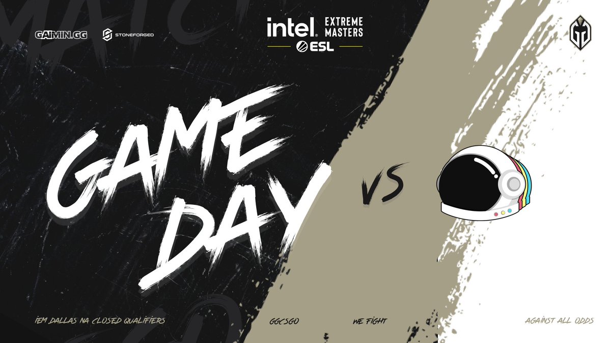 GaiminGladiator's tweet photo. [#GGCSGO]

We are in the lowers side bracket of the @IEM Dallas closed qualifier.

We go up against @Partynauts_GG

When your back is against the wall, there is only one thing to do, and that is turn around and fight. ⚔️

 Its going to get bloody.😈

📺 https://t.co/RpdcVxAwF9 https://t.co/E7BeoMqmXh