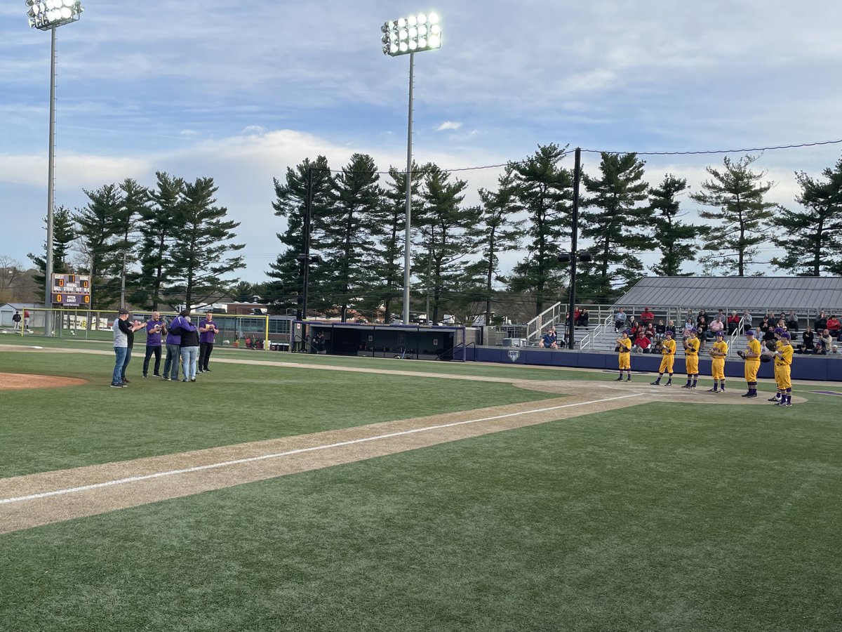 Rickedu12's tweet photo. Judy Cetkowski being honored for her great career at EASD by the baseball team@and community!  Thank you Judy!  ⁦@GoMounts⁩ https://t.co/0UApfITV3O