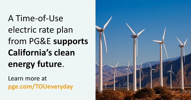 AgencyOnAging4's tweet photo. On a Time-of-Use rate plan, @PGE4Me electricity prices are lower when demand is lower and renewable energy is more available. Visit https://t.co/BjM29axZyh to learn how you can have greater control over your bill on a Time-of-Use rate plan. https://t.co/yOJODc3NgU