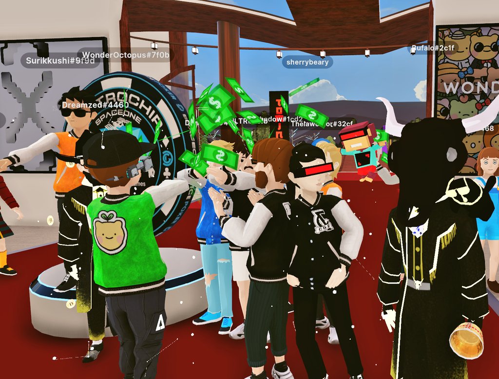 C&amp;R makin' it rain! 💦☔🥳

📍<a href="/Decentraland/">Decentraland</a>
🎶 <a href="/TropixOfficial/">TropixMusic</a>