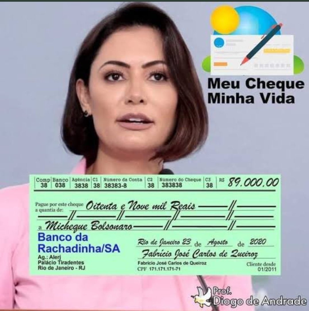 EnioDuval's tweet photo. - 374 depósitos do Queiroz feitos na conta bancária de Michelle Bolsonaro. 
- O último depósito do Queiroz foi feito em 23/08/2020 para acerto das Rachadinhas. 
- Bolsonaro já era Presidente ... quando foi feito os 89 mil reais. https://t.co/VWiOvv0iC3
