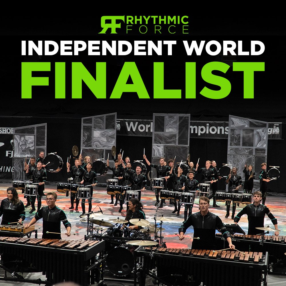 RhythmicForce's tweet image. Rhythmic Force makes history by advancing to its first @WGItweets Percussion Independent World Championship Finals! The Prophecy ends Saturday night at 8:21pm.