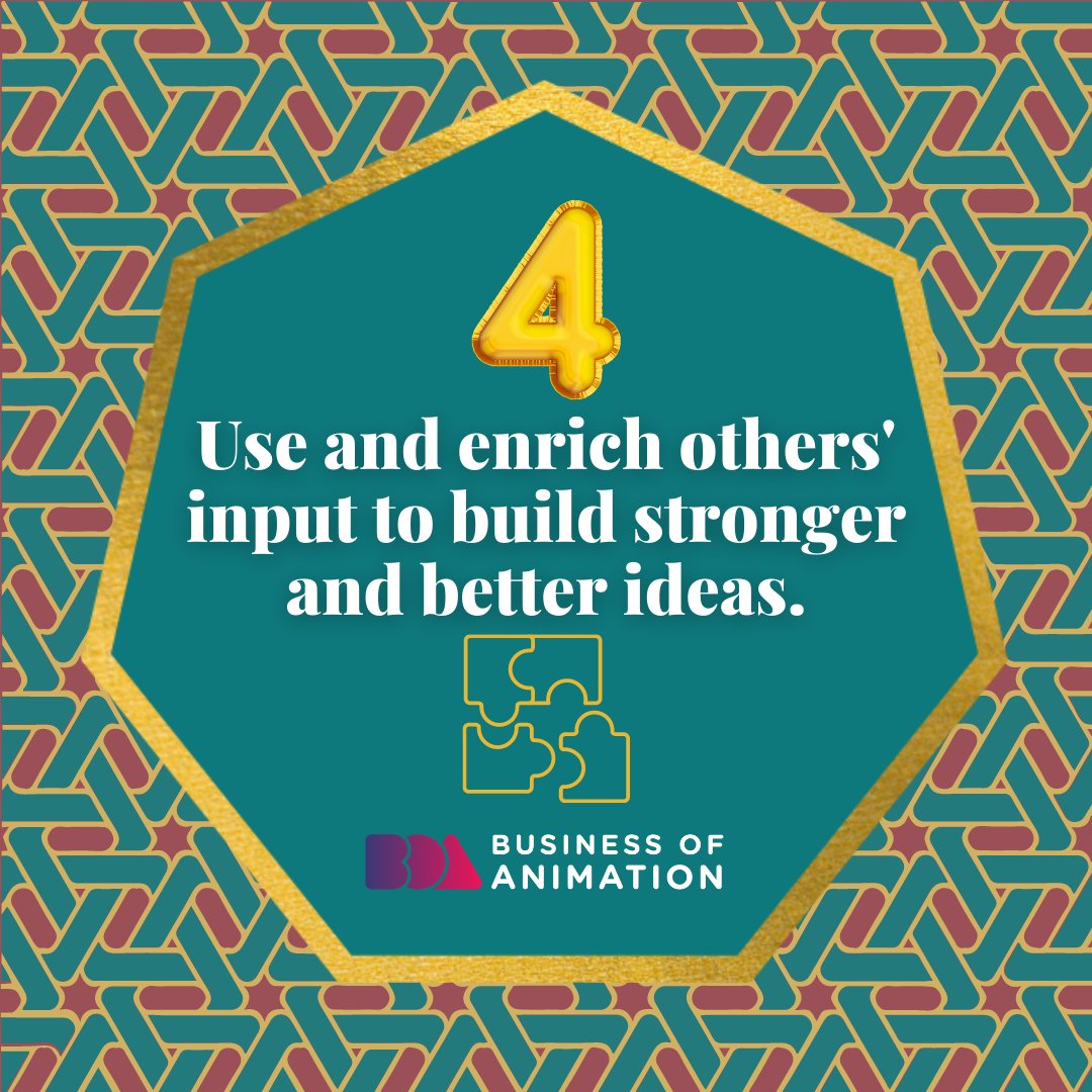 animationbiz's tweet photo. 4. Use and enrich others' input for better and stronger ideas.
5. Keep an open mind and a non-judgemental attitude.

Want to Grow Your Freelance Animation Career or Studio? Sign up for our FREE Masterclass! Link in bio.

#AnimatorsTraining #AnimatorsWorkshop #AnimatorsMasterclass https://t.co/w6Z6KffWdZ