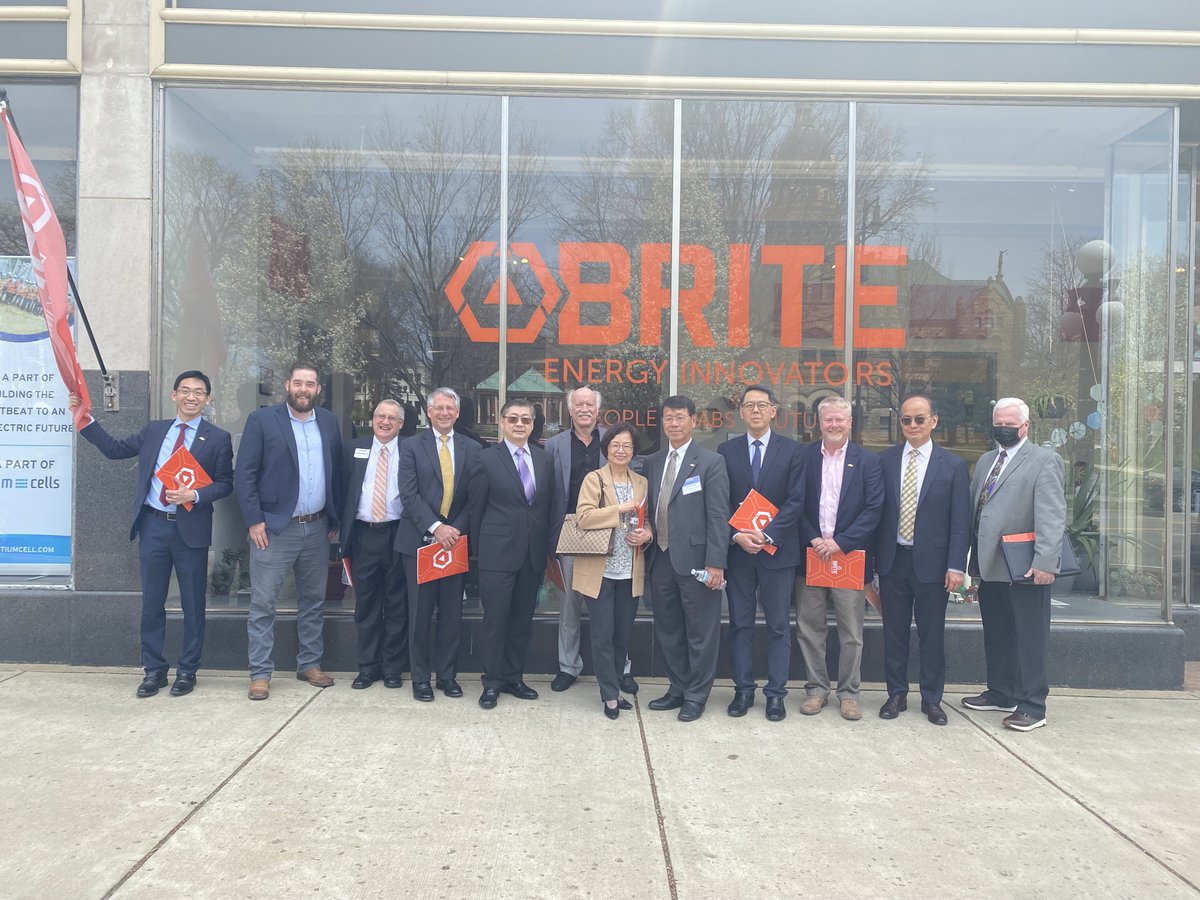 BRITEpeople's tweet photo. What a week at BRITE!  From our Pitch Practice in Cleveland with CoHatch, intense collaboration w/ our startups, to a visit from Taiwanese leaders, and even an opportunity to check out the GMC Hummer EV, we call this week a big WIN.  Join us... #thefutureisBRITE https://t.co/htvknElkvW