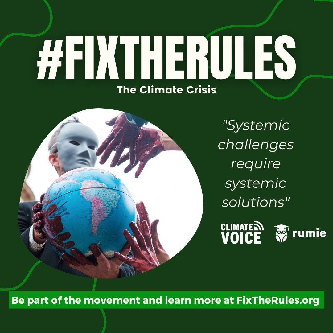 ClimateVoiceOrg's tweet photo. 🌏 HAPPY EARTH DAY 🌏 It's time to #FixTheRules
For #EarthDay this year, we worked with @RumieLearn to convert some of our insights into free micro-courses (“bytes”) to make learning easy, quick, and fun. https://t.co/jPP2bt3XYk
