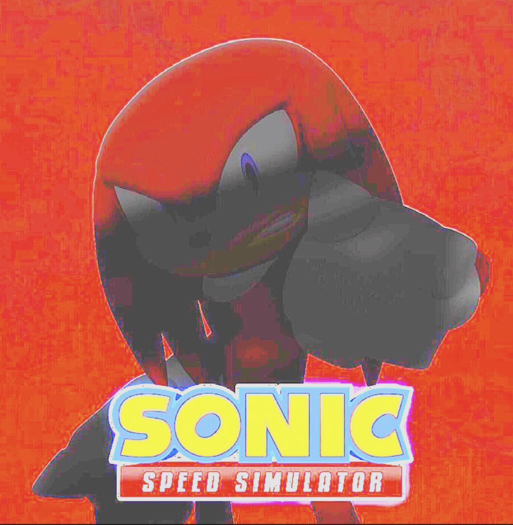 DripzGamez's tweet photo. If you adjust the photo you will be able to see knuckles from @sonic_hedgehog roblox speed simulator. Im Excited👌🏾 https://t.co/XHoUpToGY8