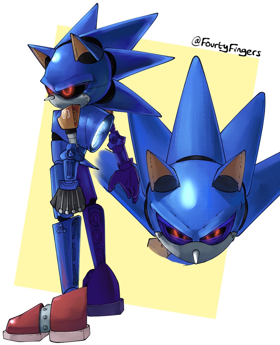 「what if metal sonic was in the movies an」|Kid Named Fingerのイラスト