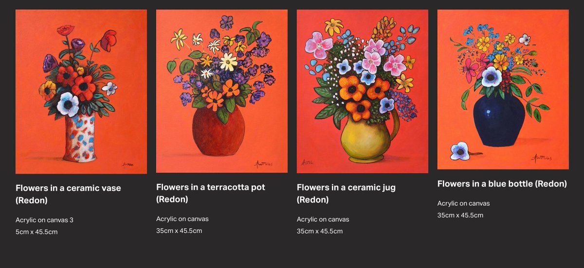 awayne48's tweet photo. A pop of colour to start your weekend...
New flower paintings freshly added to my website

#artist #painting #artistlife #Creativity #Inspiration #Australianart #countrylife #finearts
#cowra #canowindra #flowers https://t.co/Dra7slFsO7