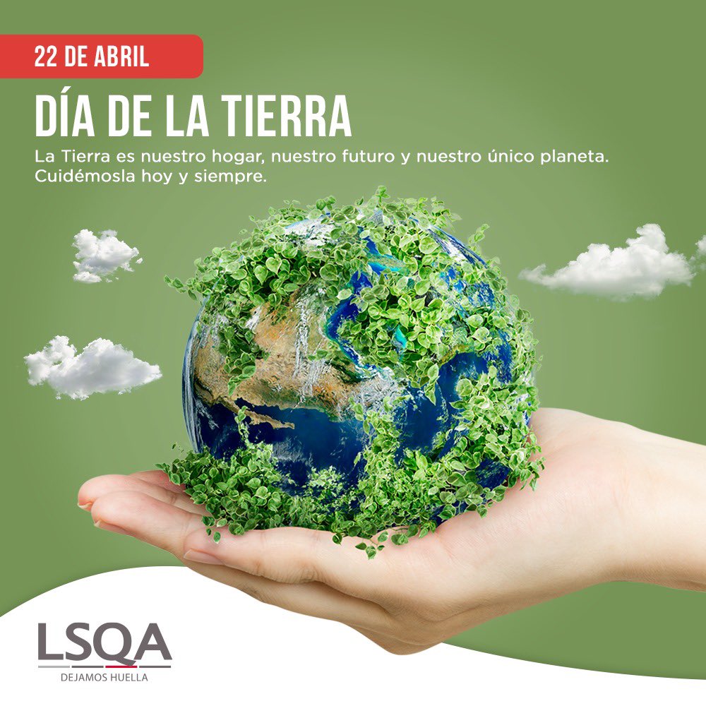 Hoy 22 de abril se celebra el Día de la Tierra. 
En LSQA apoyamos toda iniciativa que implique abolir la contaminación, cuidar a nuestros animales, plantas y medio ambiente.

#diadelatierra