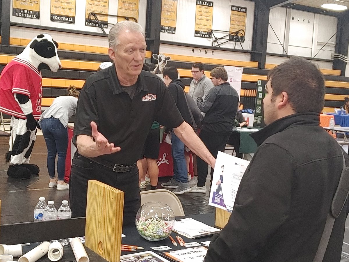Amazing turn out at <a href="/Bellevue_Ind/">Bellevue Independent</a> <a href="/DaytonHSKy/">Dayton HS</a> career fair. Shout out to <a href="/DavidPelgen/">David Pelgen</a> for coordinating this great learning experience.