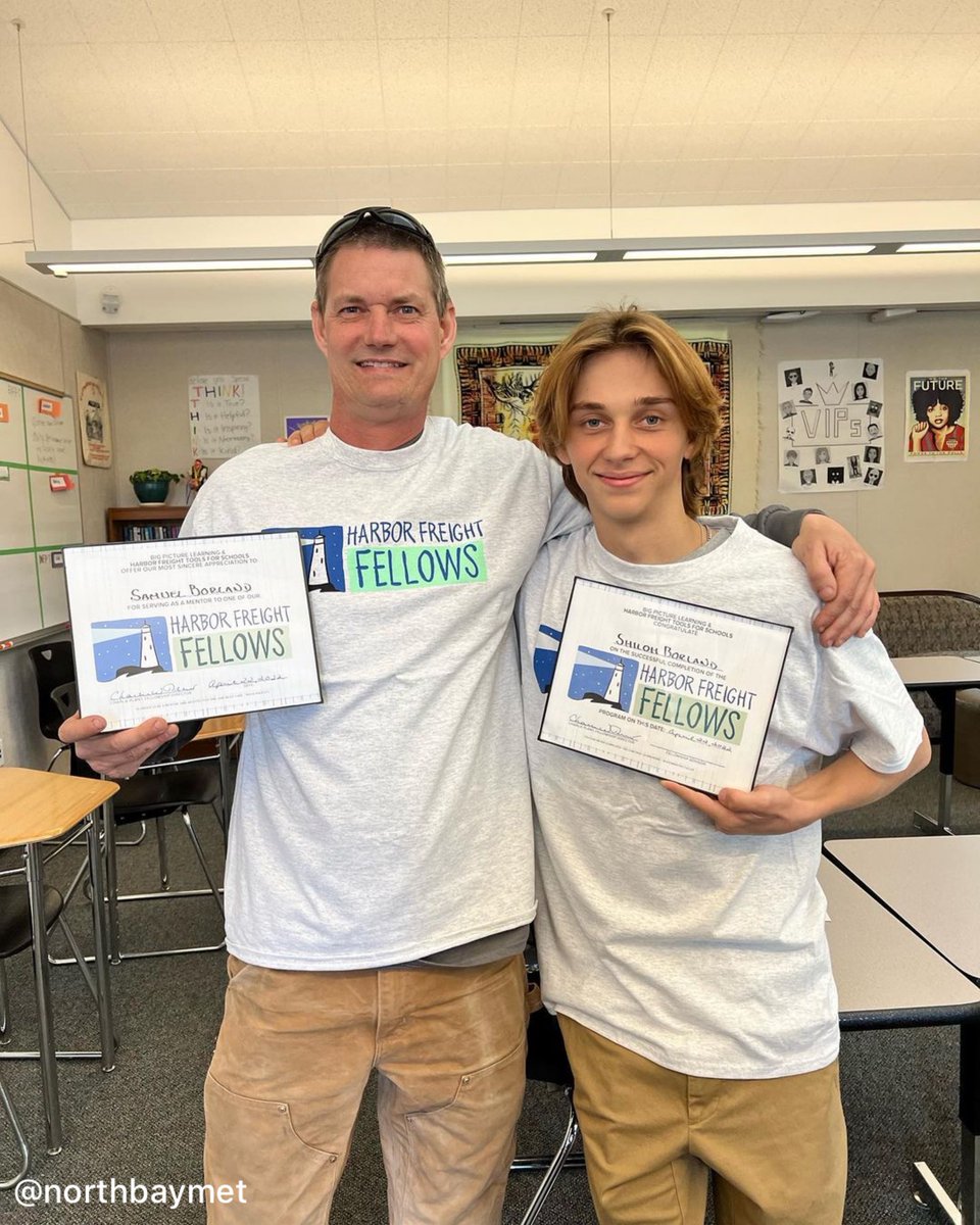 Congrats to another Harbor Freight Fellow, Shiloh Borland and his mentor Sam Borland from <a href="/NorthBayMet/">North Bay Met</a>! 🎉👏🏽👏🏽

Learn more about our fellowship program: harborfreightfellows.org 

#HarborFreightFellows #HarborFreight  #welding #learningthroughinterests #hearborfreighttools