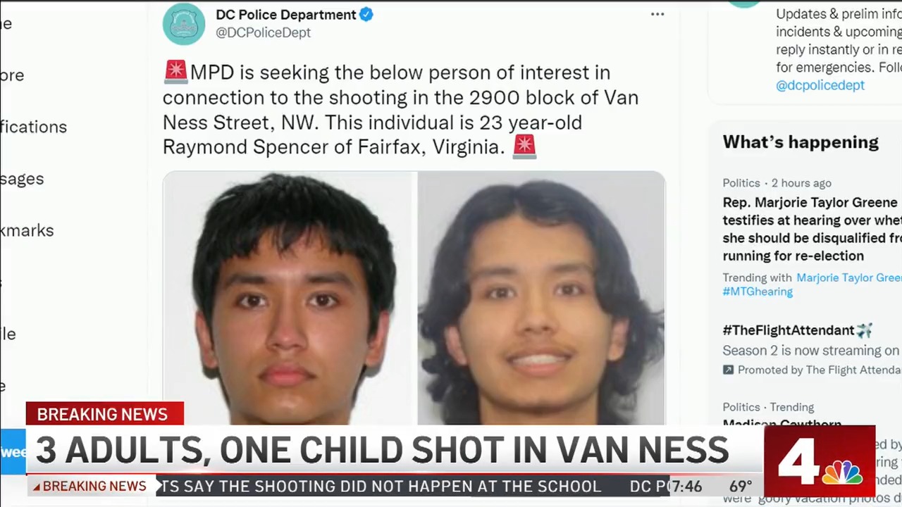 NBC4 Washington on Twitter "LATEST ON VAN NESS SHOOTING * 23yearold Raymond Spencer of