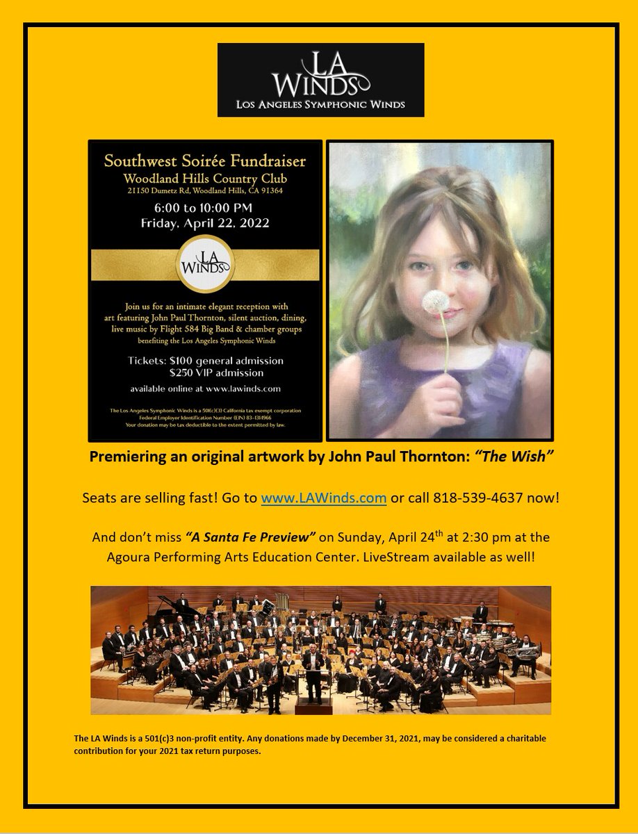 LA_Winds's tweet photo. LA Winds Soirée at Capacity! Seats available for Suday! - https://t.co/nOGKzb1TUb https://t.co/cH2E22KGD0