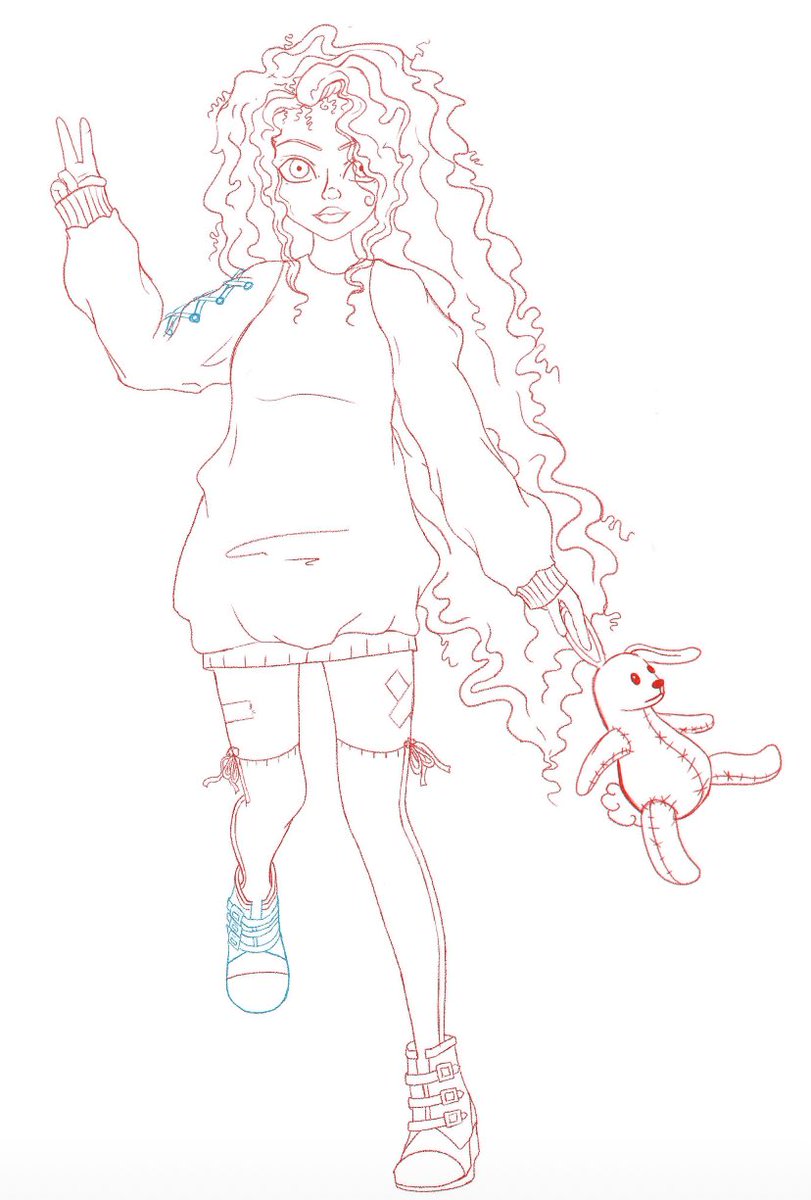 ParanoidPiigs's tweet photo. Sneak peak to my new #drawing ❤️❤️🤎 #artist #art #Procreate #Van Gogh  #FridayFeeling #manga #anime #animegirl #sketch #bunny https://t.co/AWvFL0Pbt9