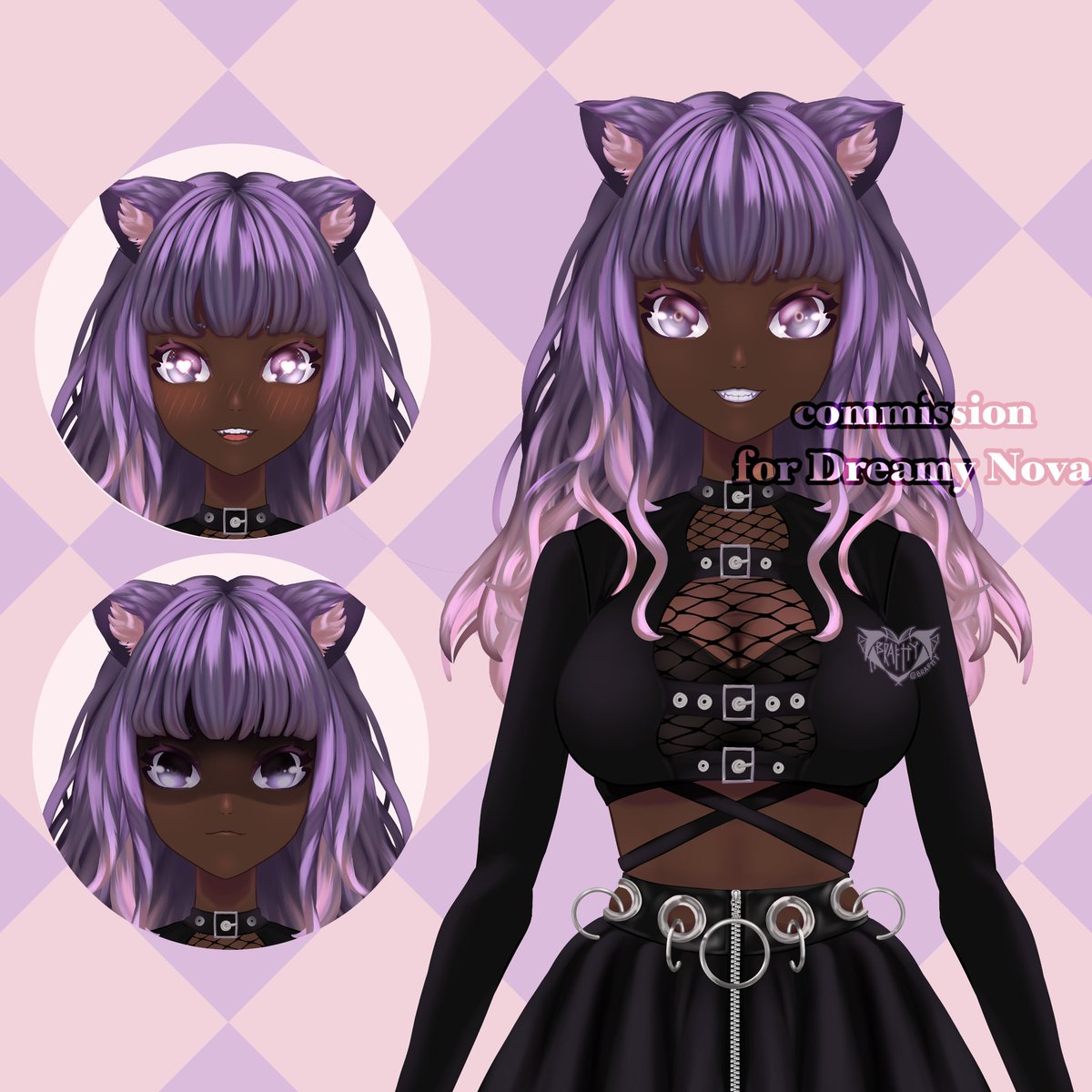 braftty's tweet photo. @HeavenlyDorito I'm tired of thus scammers and I'm glad you recognized that they were stealing art! 
If you still looking for an artist, I can do it. My price for vtuber models start at $80^^ I'll show you some examples https://t.co/s4Jg36tS09
