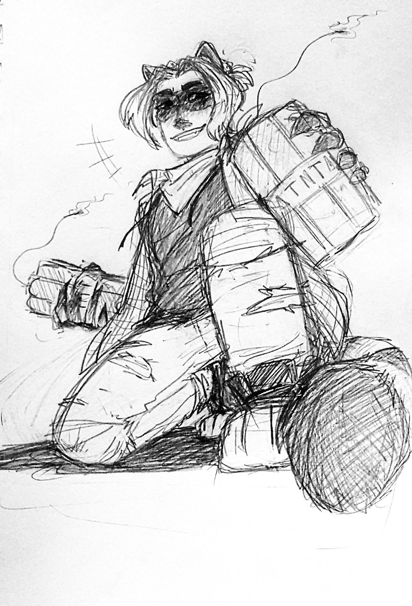 sun_pbt's tweet photo. finally home from college! did a couple of sketches today, one of my friend's character (they/he/it) and one of my own (it/they/he/she) :)
#minecraft #minecraftart #nooksmp https://t.co/qIGrCdc7Gj