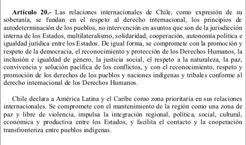 marcoporchile's tweet photo. Celebro que en el borrador de la nueva Constitución se declare a América Latina y el Caribe como zona prioritaria para nuestras relaciones internaciones. Con integración llegaremos juntos más lejos.

🟢 104
🔴 32
🟡 9

#AprueboDeSalida https://t.co/TIMvOgIRIT