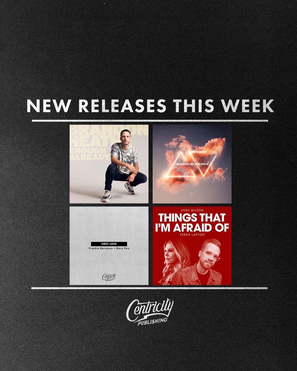 CentricityPub's tweet photo. We’re so excited about this week’s releases! Make sure to check them out anywhere you find music digitally! https://t.co/T74AG7mrhx