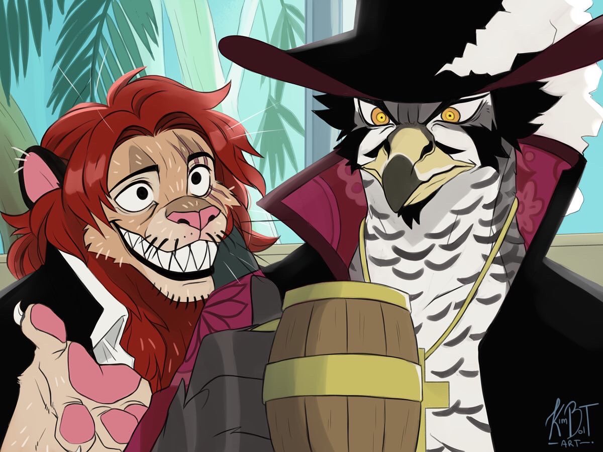 kimboltart's tweet photo. One Piece but make them furries (I was gonna call them minks but some of them don’t fall under that category). https://t.co/rGBzdag2iH