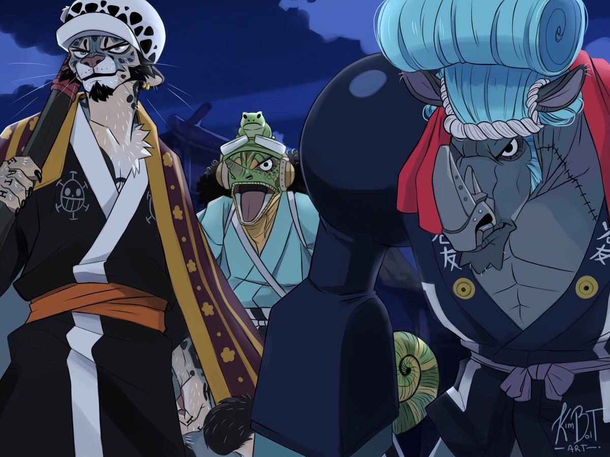 kimboltart's tweet photo. One Piece but make them furries (I was gonna call them minks but some of them don’t fall under that category). https://t.co/rGBzdag2iH