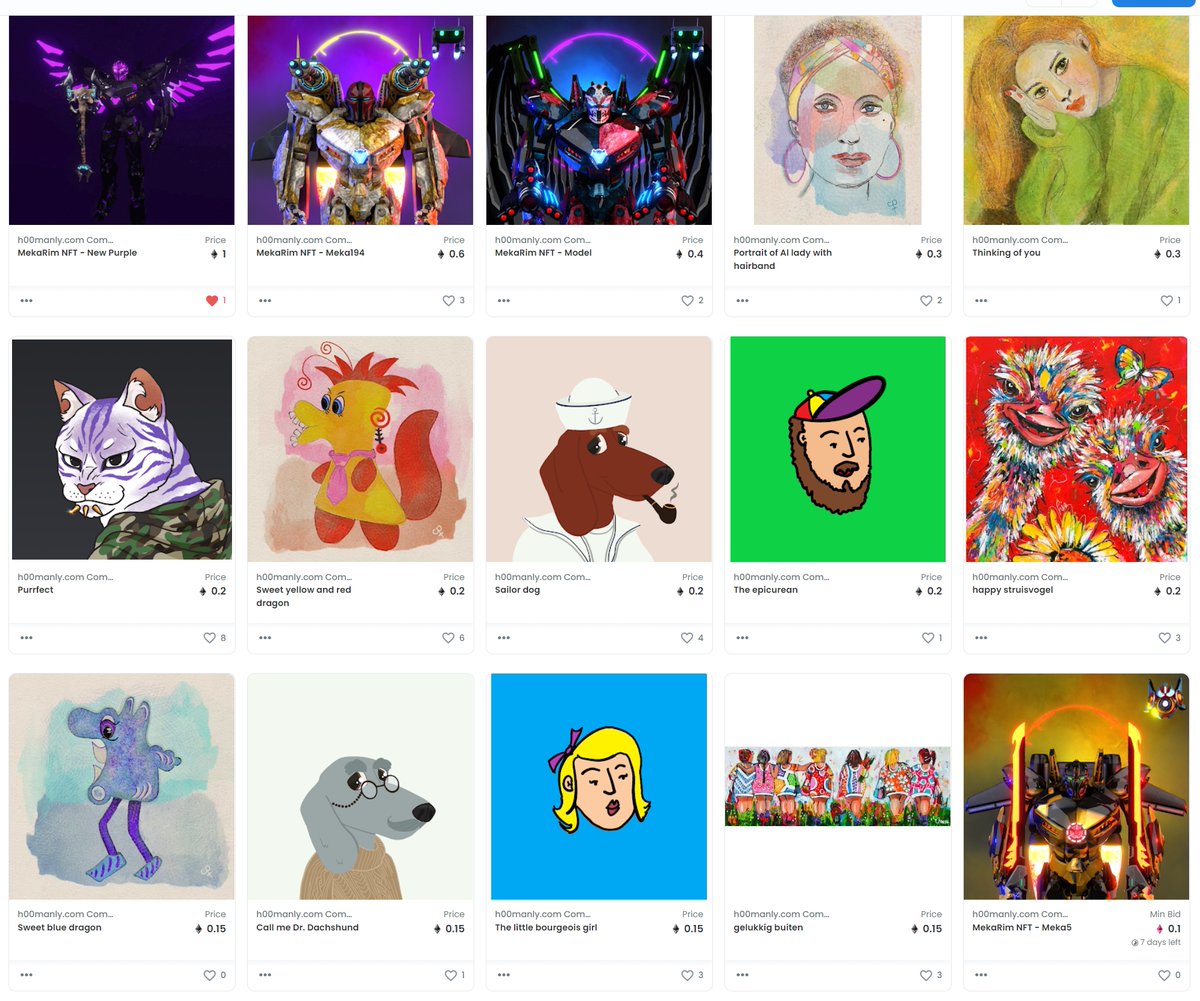h00manly's tweet photo. #Flabbergasted by #beginningNFTartists! The #influx of #NFT's by general population is growing on our NFT Community platform https://t.co/9EHp9zfUri, check out the latest #artpieces including the #MekaRim team @Mekarim_officia 

@NFT_CryptoKunst  @DolAtoR https://t.co/3j4sXLqICk https://t.co/IkRZSl9Rcy