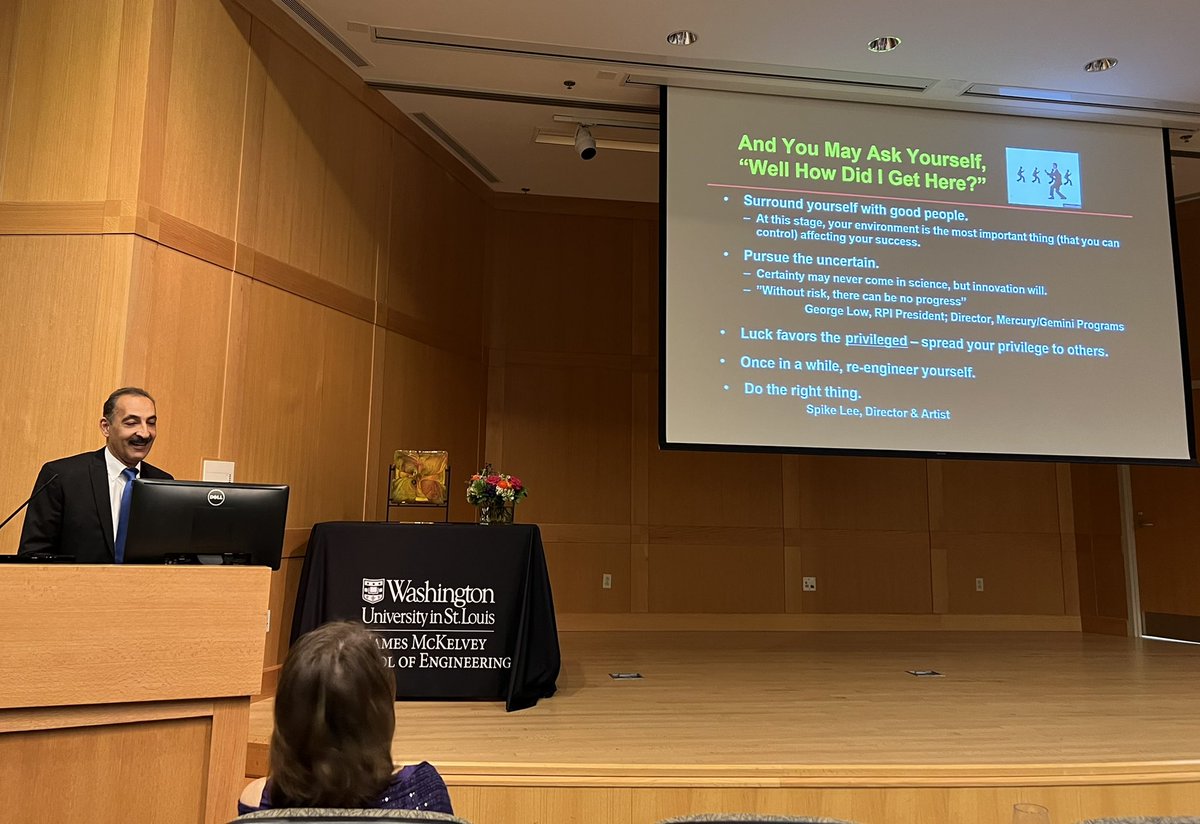 KelseyHCollins's tweet photo. Congratulations @Farsh_G on a fantastic @theNAEng celebration lecture. Thank you for sharing an authentic reflection of the influence of nature, nurture and the environment on your journey. It’s a privilege to be a member of this #labfam @Guilak_Lab @setton_lab @WashUengineers https://t.co/mpjq2CW3ES