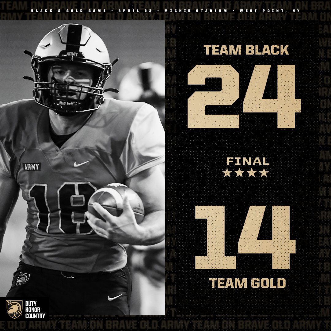 Team Black with the Victory‼️

#GoArmy