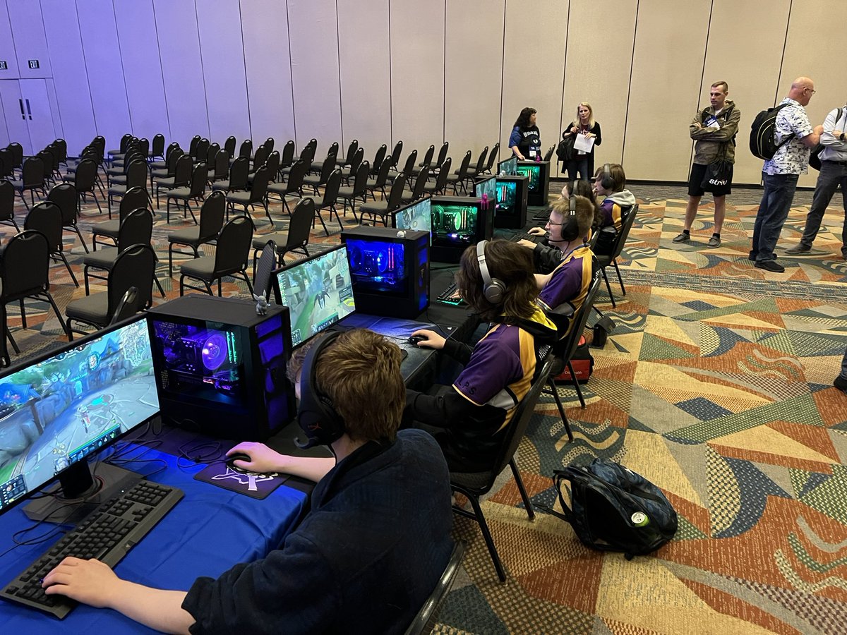 lpsesports's tweet photo. Smite team participated in the @yourNETA Smite Invitational Tournament today and ended up placing first! Proud of the work these kids have put in towards this success. @pride_purple #neta22 @NSeSA_esports https://t.co/KPghsz0XZq