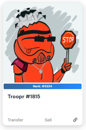 Thank you @trooprzarmy and @looneycornsnft 
Troopz trait giveaway, WL to @looneycornsnft 
Keep an eye out, Minting on 26th of May, Ebisus Bay @looneycornsnft #crofam #CRO #NFT #community #trooprzLife