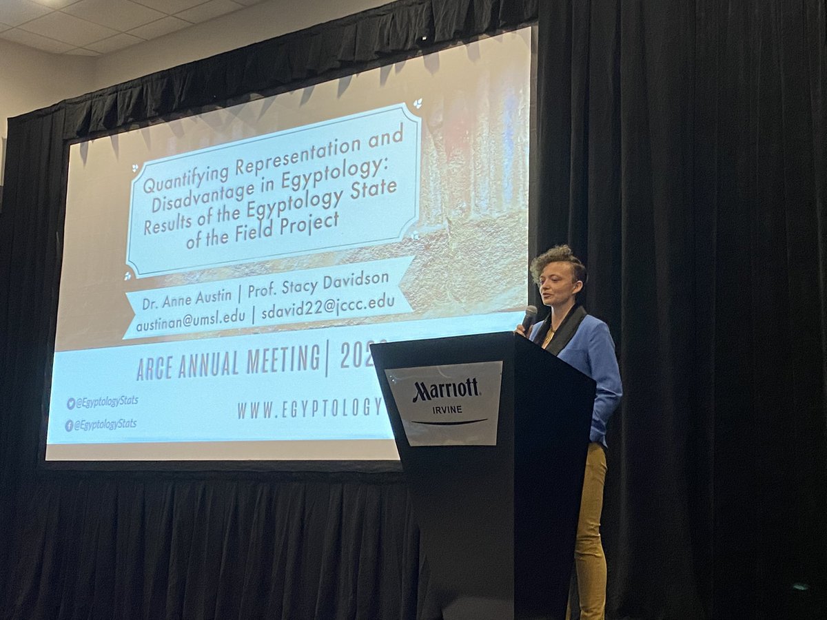 Great job by our own Anne Austin this morning. And congrats to Julia Troche on being elected to <a href="/ARCENational/">American Research Center in Egypt</a> board!