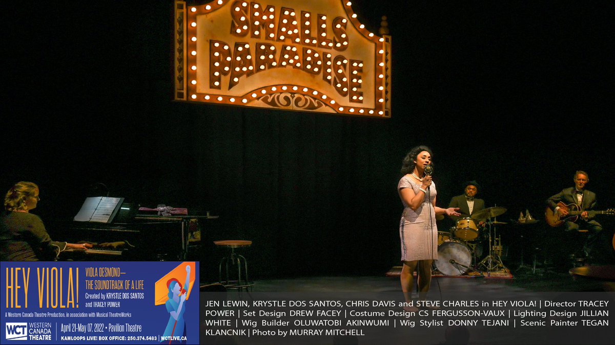 We are so happy to be opening Hey Viola! at the Pavilion Theatre TONIGHT! 🎙 This historic, musical tribute to the courageous civil rights activist has already been highly acclaimed and we feel so fortunate to be showcasing it.

Tickets and info at wctlive.ca/viola.