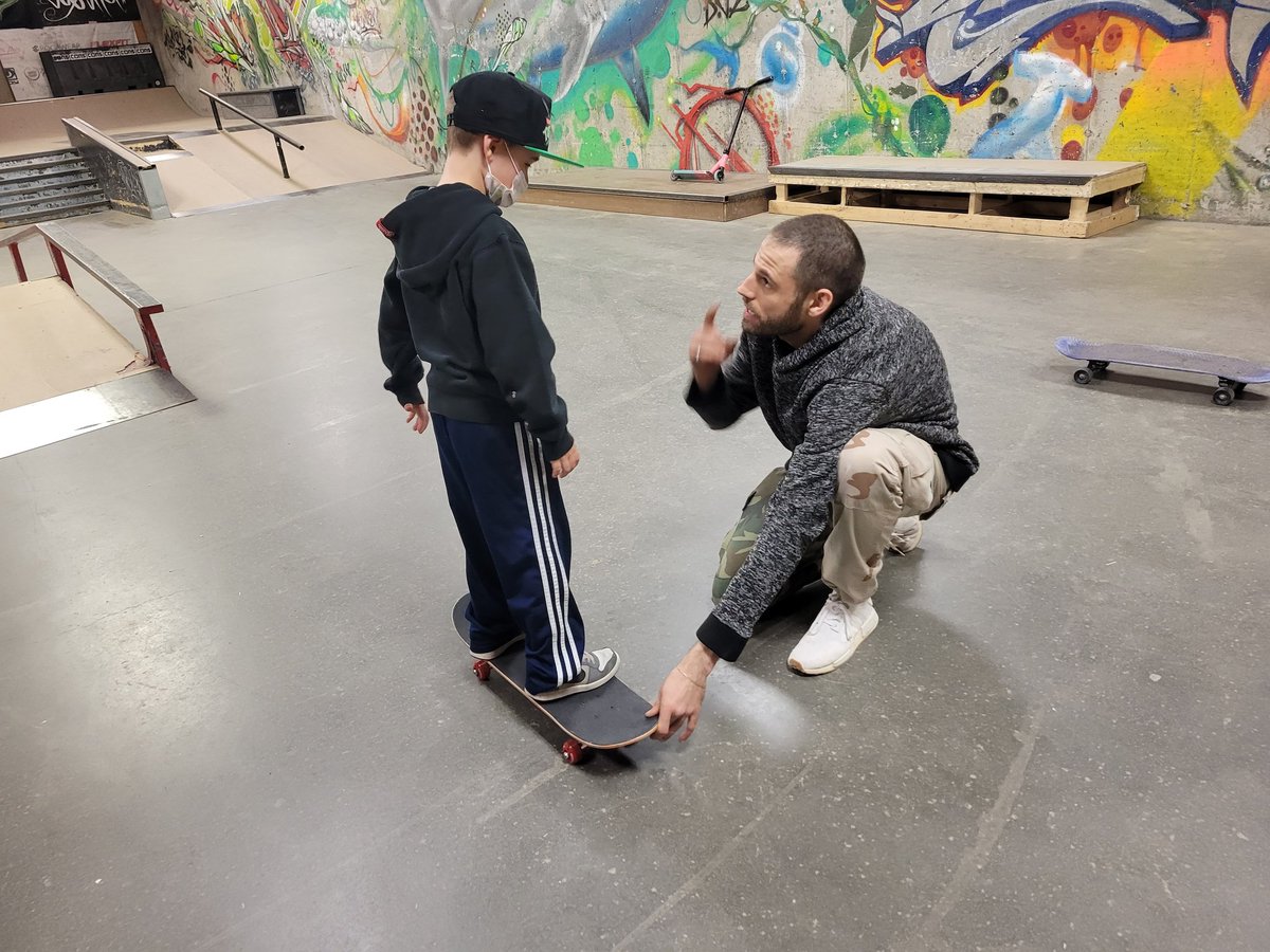 MutedMercury's tweet photo. First skateboard day! Huge thanks to everyone over at the #306shop for their help and letting him rip around the skate park for a bit! https://t.co/7ow43WCOhk