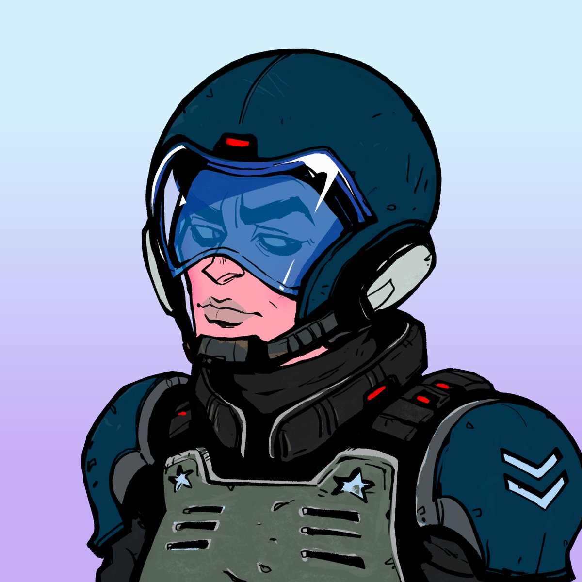 JD0S3's tweet photo. "Citizen #0097 has been apprehended and is now in my custody. She will soon be processed and transferred to the vault. Over and out" - @discosolaris https://t.co/3FBwcXUUOH