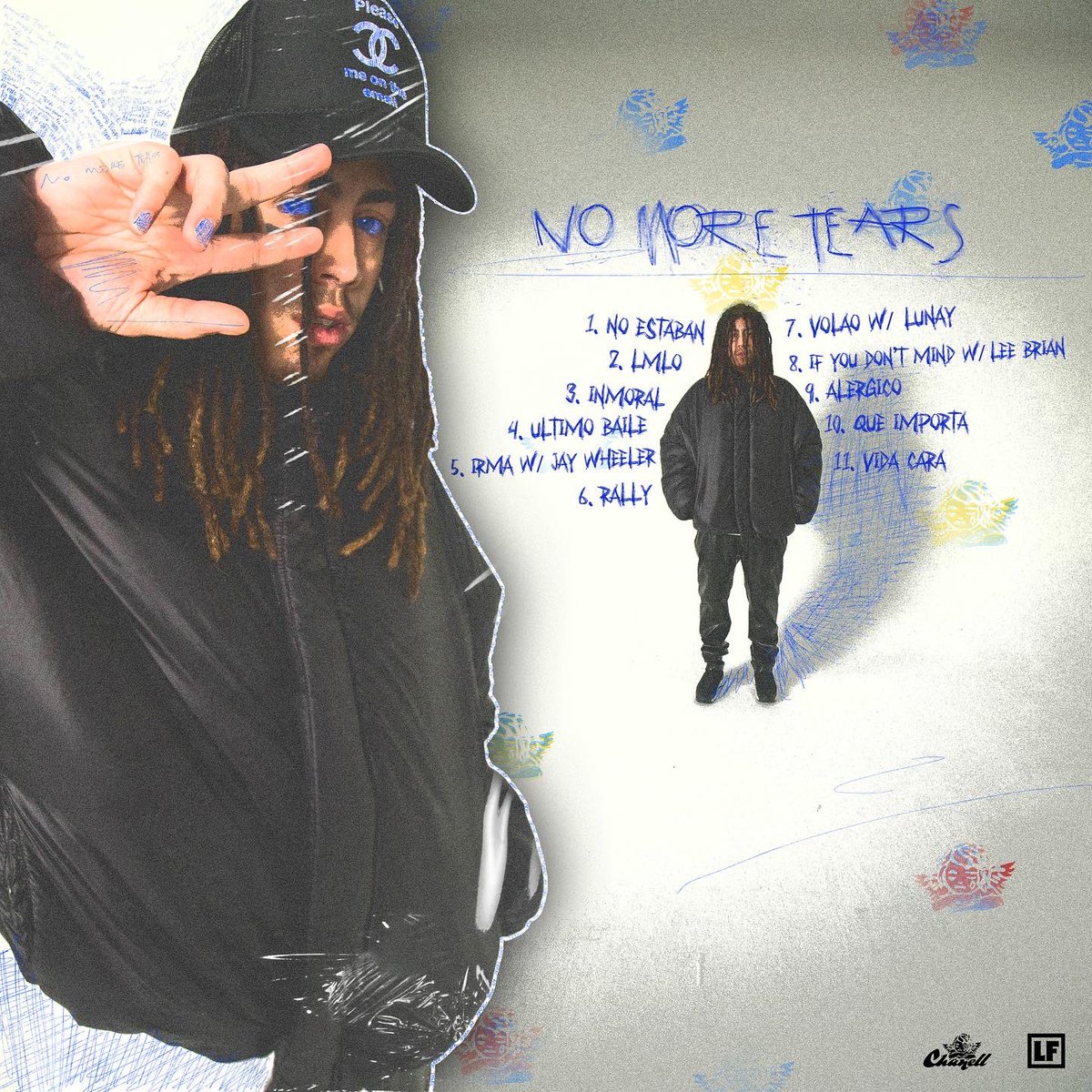chanell__PR's tweet photo. Cover x tracklist de NMT //ESTE 29 DE ABRIL PUÑETA!!!!\\Estoy súper ansioso no tienen idea 😭☁️ #NOMORETEARS ESTE 29!!! 👼🏻👼🏻👼🏻 https://t.co/q8lJWSURCr