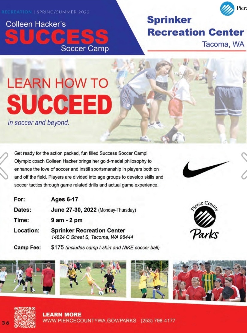 plu_kinesiology's tweet photo. Registration is LIVE for Colleen Hacker’s Success Soccer Camp!
JUNE 27-30th ⚽️ 🥅
Click the link 👇 to register your 6-17 year old child/neighbor/ relative TODAY!!!
https://t.co/kMSQZciHzH https://t.co/K1vehWJC6K