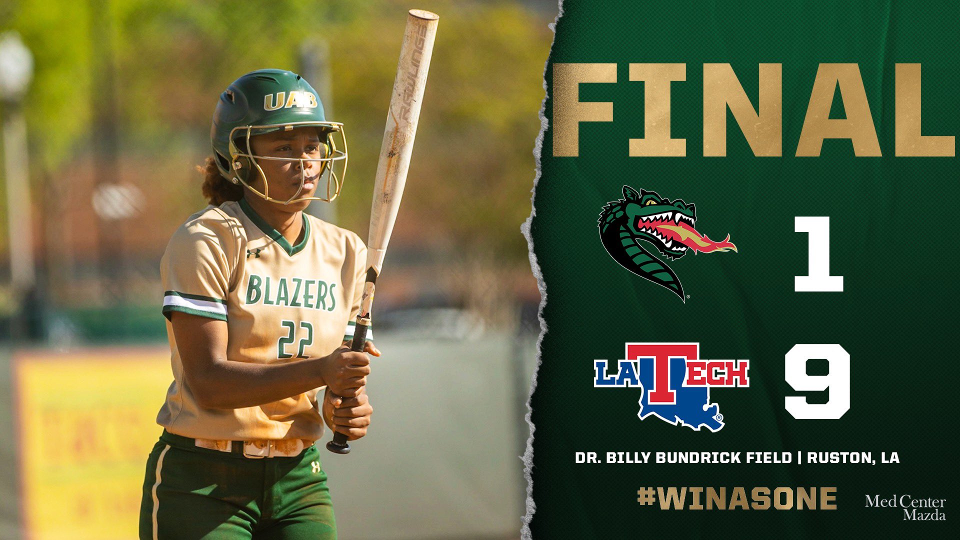 UAB Softball on Twitter "La Tech goes on a scoring run to end the game