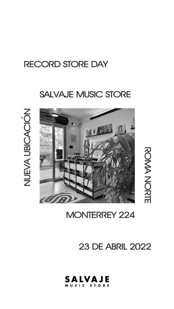 📍 <a href="/SalvajeMusicS/">Salvaje Music Store</a> 
Nos vemos mañana en <a href="/SalvajeMusicS/">Salvaje Music Store</a> para celebrar la edición 2022 de #RSD 🔥