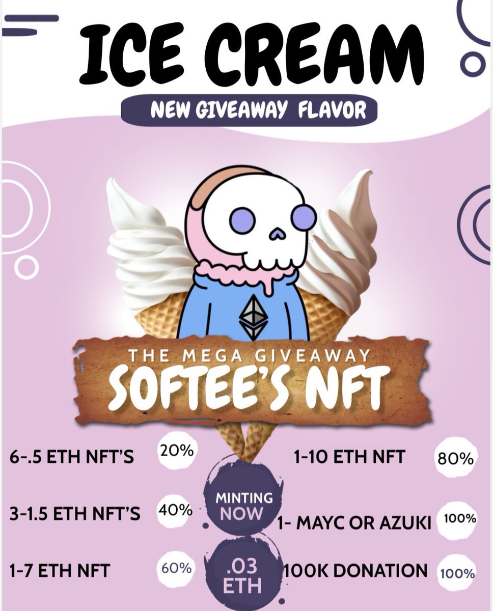 We aren’t just a cute PFP 🥰
We are actually doing something 💦

Minting now softeesnft.com