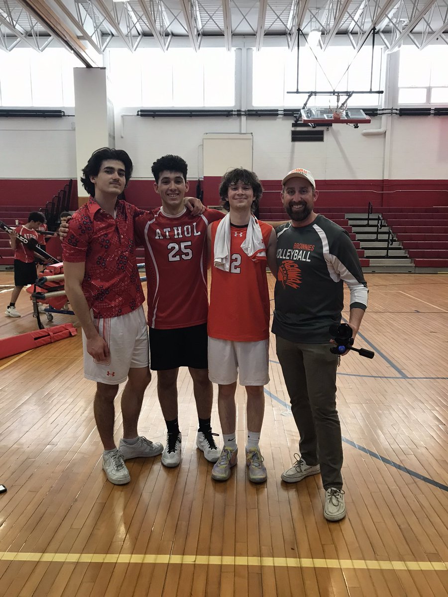 AgawamVBa11's tweet photo. 3-1 win up in Athol! With some starters still away our bench&amp;JV stepped up 👍🏻
Had a fun line up in and lost a close set 3. 25-10, 25-22, 24-26, 25-12
Good to see our PV friend Luke and Coach Seanny Mac! @pvjuniors 
Thanks Coach Kev for packing us dinner for the road trip home! https://t.co/m7OKq6MQS0