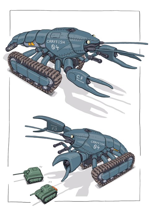 「caterpillar tracks」 illustration images(Popular｜RT&Fav:50)