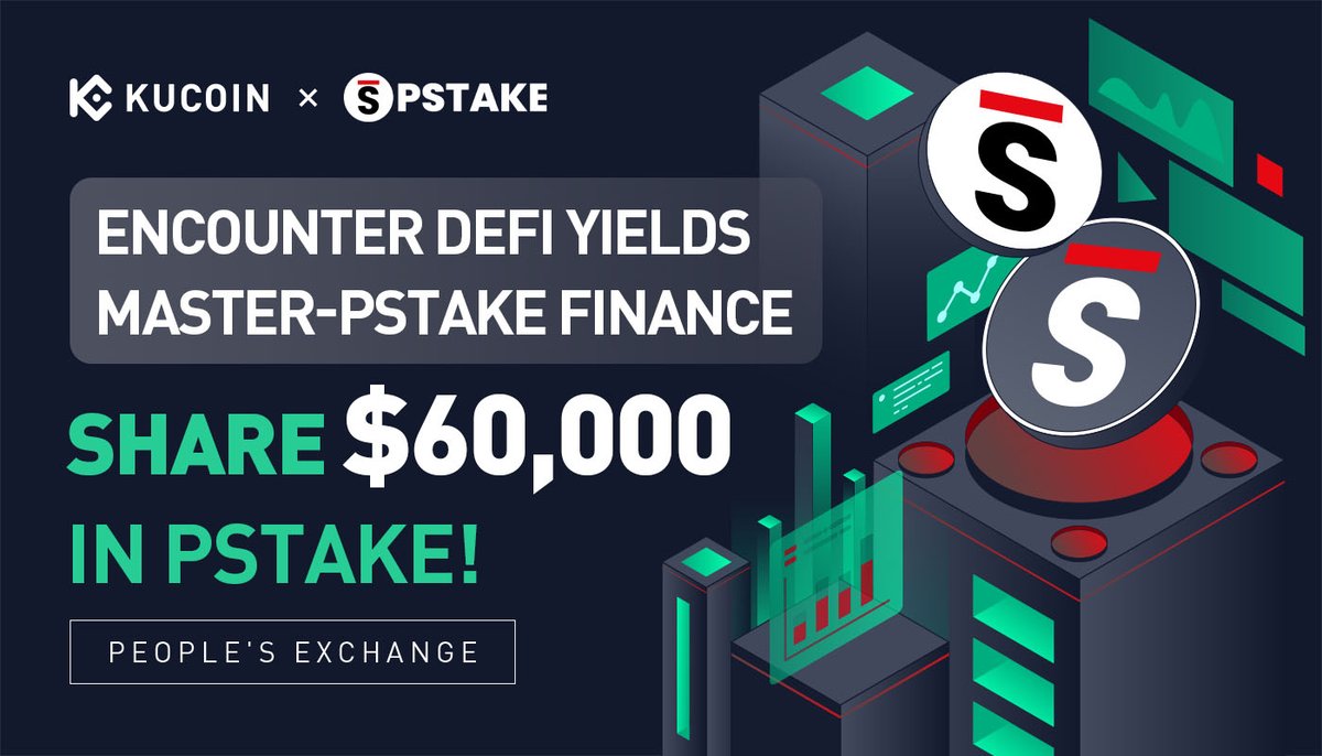 Encounter #DeFi Yields Master - pSTAKE Finance, partagez $60,000 $PSTAKE

Détails de l'activité : kucoin.com/news/en-encoun…

💰 2,000 $ Twitter Airdrop :
✅Follow <a href="/kucoincom/">KuCoin</a> <a href="/pStakeFinance/">PSTAKE</a>
✅RT &amp; tag 3 amis
✅Remplir : forms.gle/z9KCEXxCpD6qfB…
🎁100 gagnants, 20$ en PSTAKE chacun !