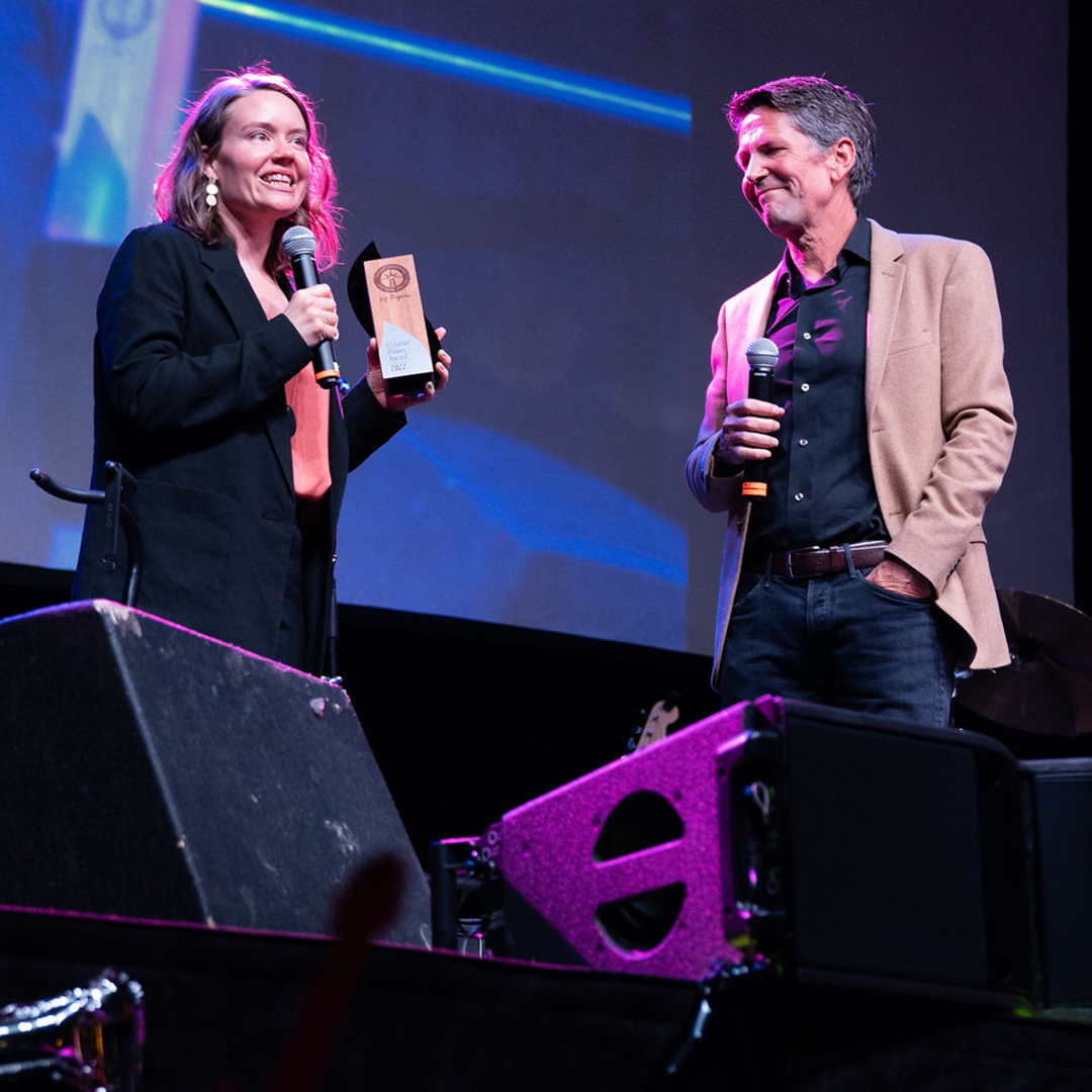 SparkCentral509's tweet photo. Our 2022 Creative Power Award was presented to local musician, songwriter, and composer @LizRognes! She's the founder of #GirlsRockLab, a program hosted each summer by #SparkCentral, with support from @spokanelibrary and @global_cu.
Photo by Rogue Heart Media. https://t.co/D3c3h2FBcl